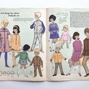 MODE UND SCHNITT Vintage Nähzeitschrift Modezeitschrift Modemagazin mit Schnittmusterbögen Heft 093 von 1967 image 2
