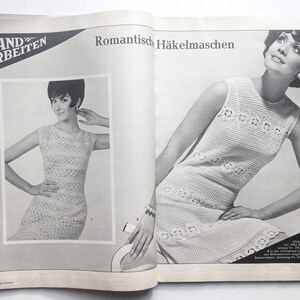 BURDA MODEN Vintage Modezeitschrift Modemagazin mit Schnittmustern Heft 4 / April 1968 Bild 9