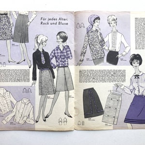 MODE UND SCHNITT Vintage Nähzeitschrift Modezeitschrift Modemagazin mit Schnittmusterbögen Heft 093 von 1967 image 8