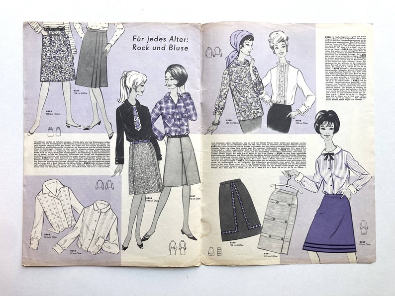 MODE UND SCHNITT Vintage Nähzeitschrift Modezeitschrift Modemagazin mit Schnittmusterbögen Heft 093 von 1967 image 8