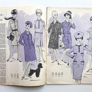 MODE UND SCHNITT Vintage Nähzeitschrift Modezeitschrift Modemagazin mit Schnittmusterbögen Heft 093 von 1967 image 4