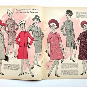 MODE UND SCHNITT Vintage Nähzeitschrift Modezeitschrift Modemagazin mit Schnittmusterbögen Heft 096 Herbst/Winter 1967 image 5