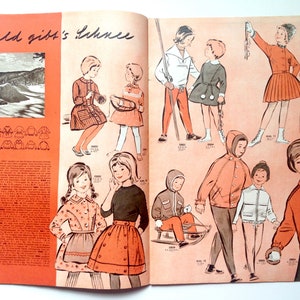 PRAKTISCHE MODE Vintage Modezeitschrift Modemagazin mit Schnittmustern Dezember 1961 image 6