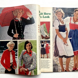 BURDA MODEN vintage Modezeitschrift Modemagazin mit Schnittmustern März 1976 Bild 8