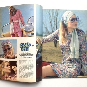 BURDA MODEN Vintage Modezeitschrift Modemagazin mit Schnittmustern Heft 4 / April 1968 Bild 8