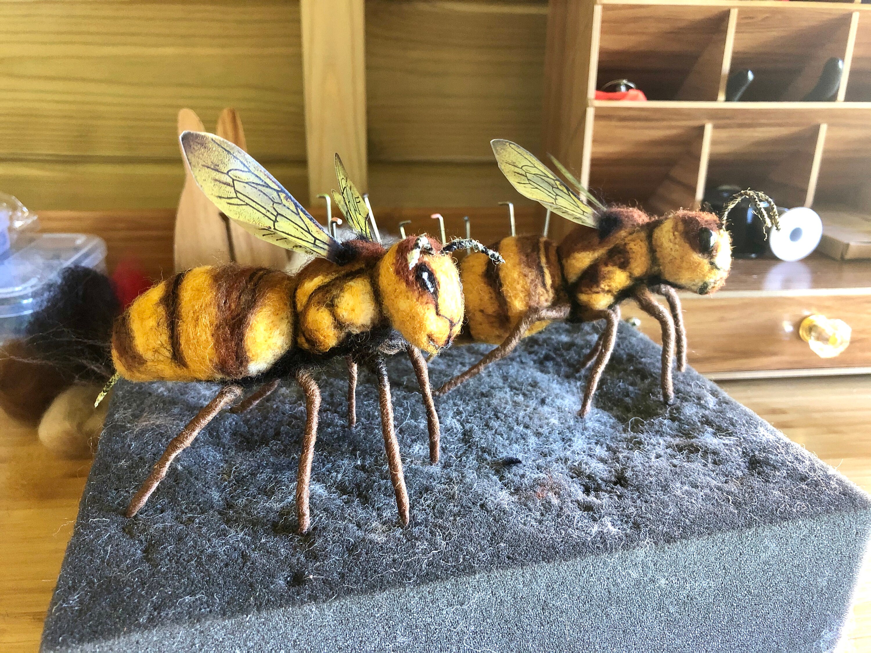 Fibre Art needle felted animal Insect felted Etsy