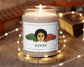 Vela de ángel ortodoxo etíope de 9 oz, regalo para mamá, papá, esposa, compañero de trabajo, hermano, hermana, cumpleaños, aniversario, graduación, regalo de San Valentín