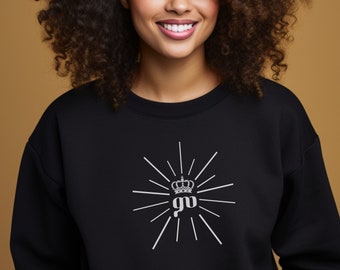 Sudadera etíope con corona Atse Minilik, regalo Adwa para esposa etíope, esposo, mamá, papá, hermana, cumpleaños, Navidad, graduación, regalo de año nuevo