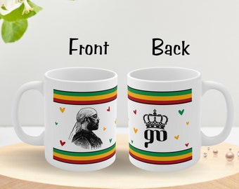 Atse Minilik Ethiopia flag coffee 11oz mug, cup gift for habesha mom dad sister wife coworker, birthday Christmas adwa newmom graduatio gift