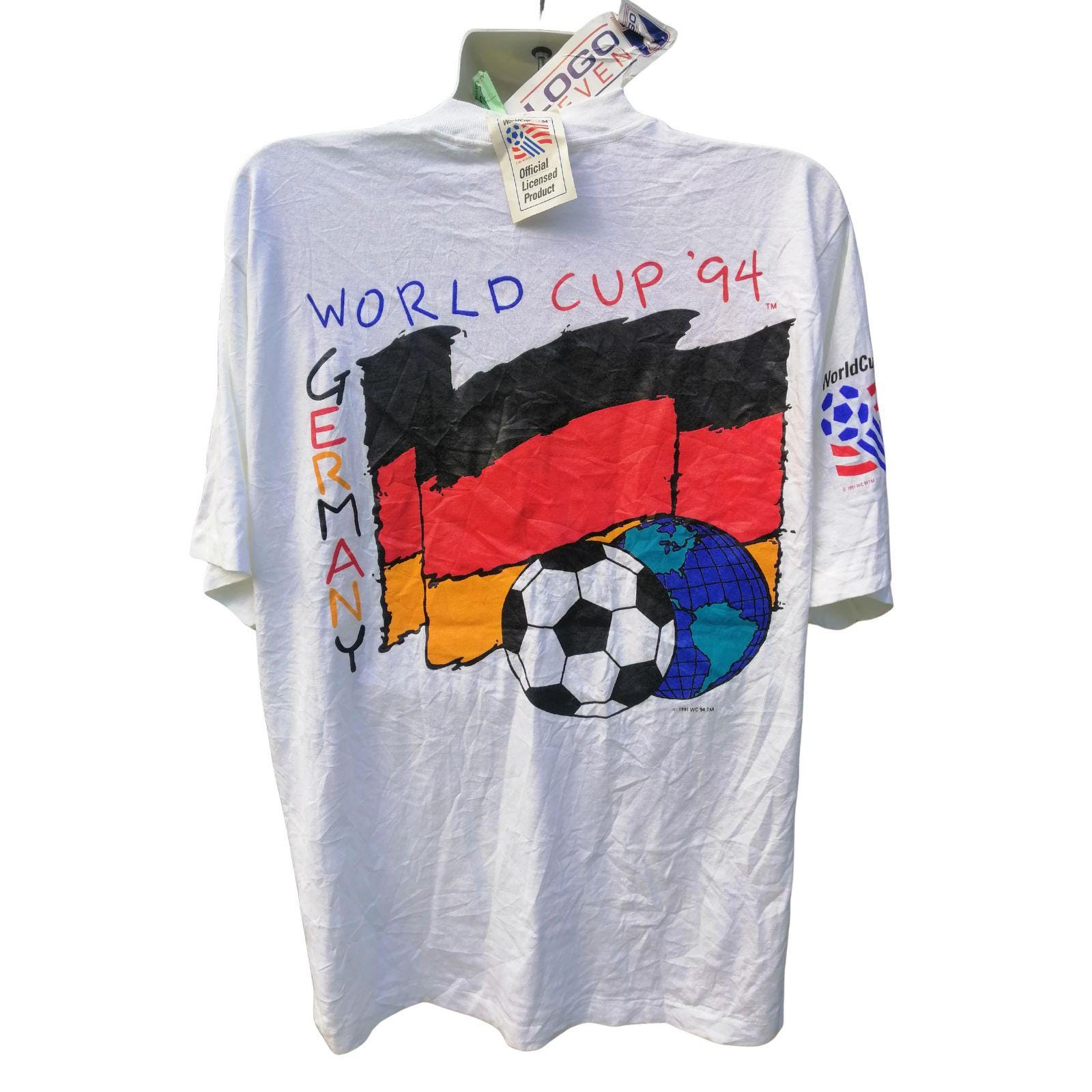 NOS Vintage 1994 Fifa World Cup Football USA - Germany Flag - Mens