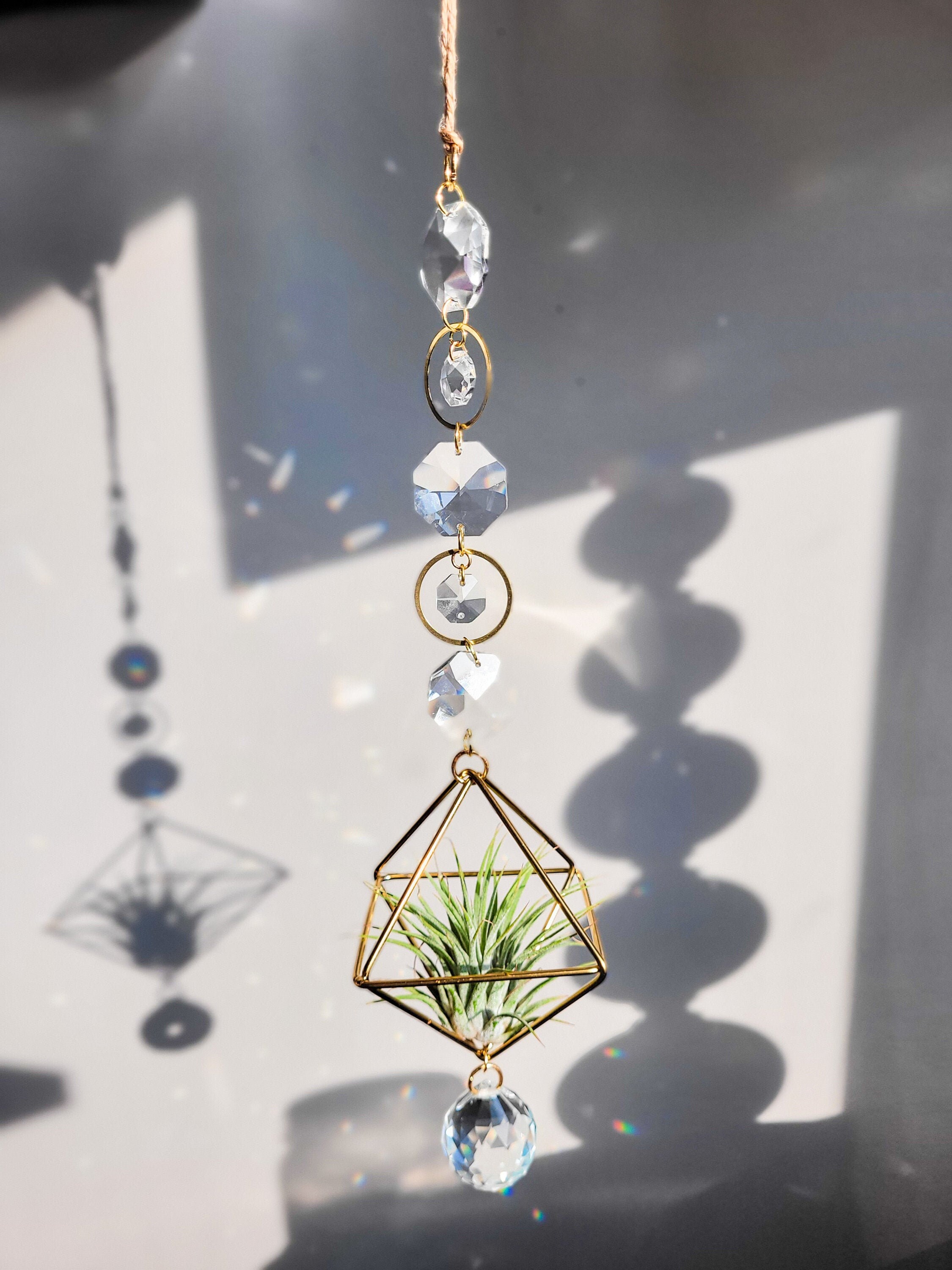 Crystal Suncatcher and Plant Hanger Suncatchers Boho Decor Etsy