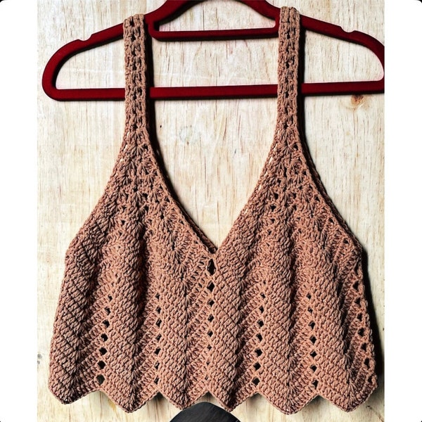 Viva crochet tank top / crochet summer crop top