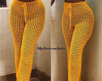 crochet mesh pants pdf pattern