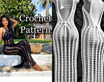 crochet beach cover up dress