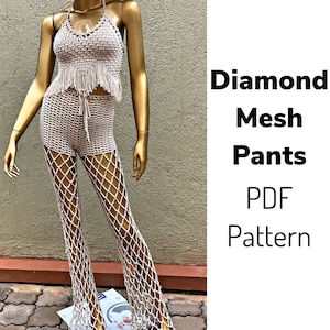 CROCHET MESH PANTS