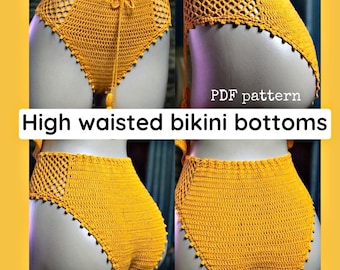 high-waisted bikini bottoms