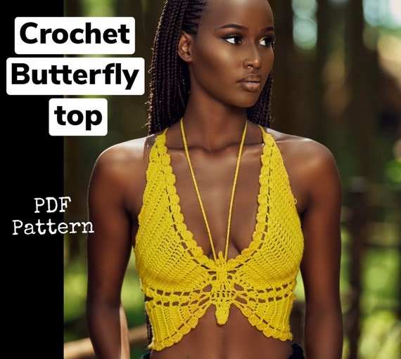 Butterfly Top Pattern crochet -  Canada