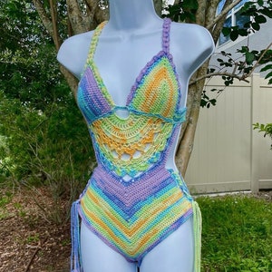 Crochet mandala monokini/ bathing suit
