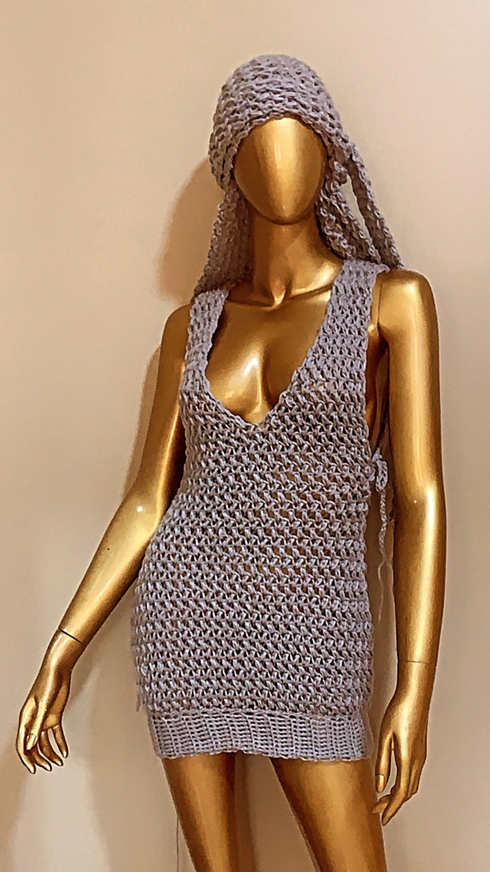 Crochet Sweater Dress Crochet Textured Vest Crochet Dress - Etsy