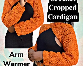 crochet arm warmer