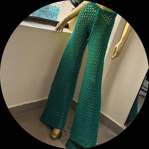 Wide leg granny stitch crochet pants image 7