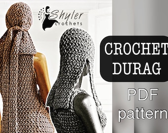 Durag au crochet, Durag texturé au crochet, Durag unisexe au crochet