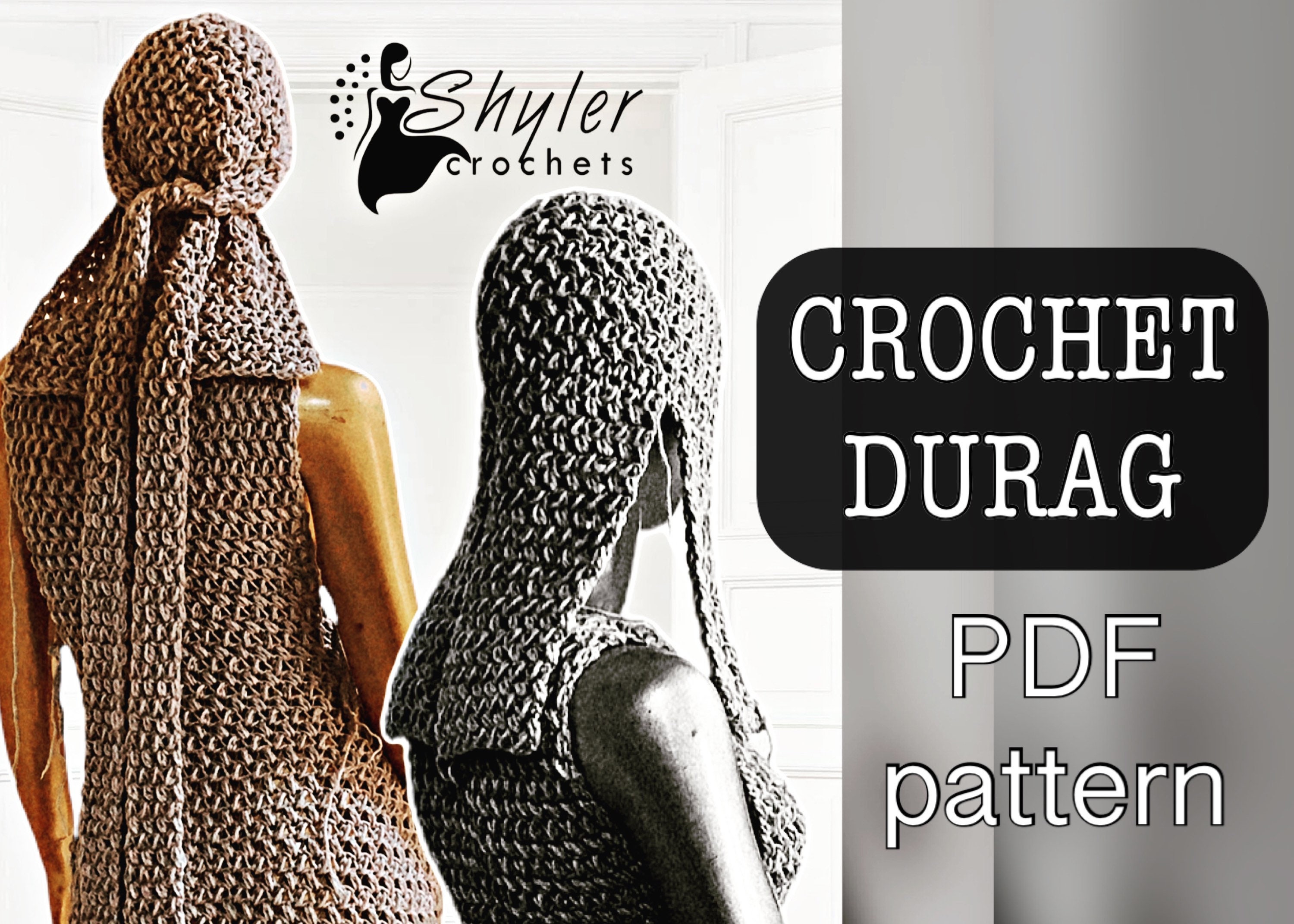 Pdf Pattern .silk Durag Pattern . Biker Hat.durag With Logo