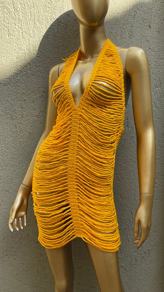 Crochet Chain Dress - Etsy UK