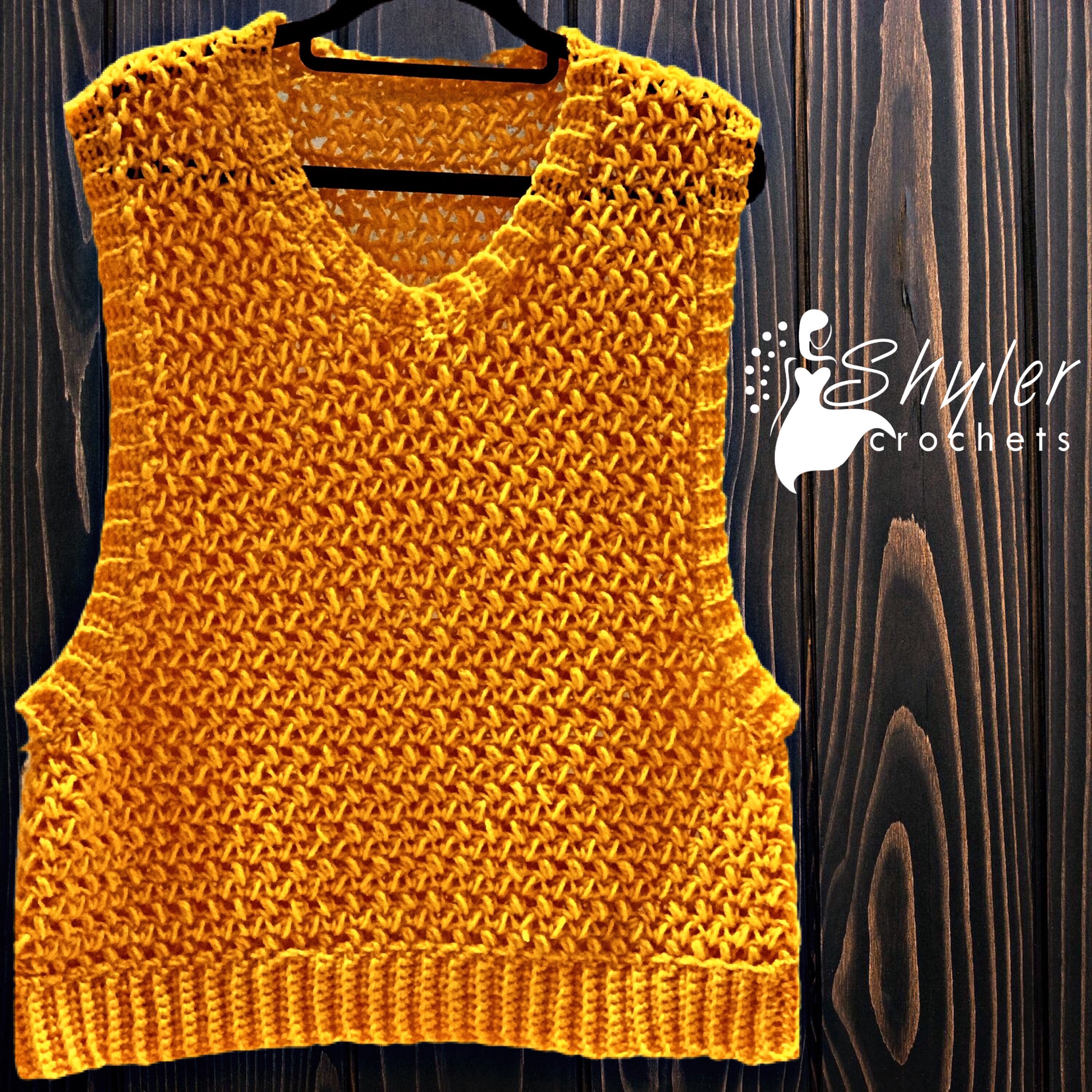 CROCHET SWEATER VEST - Etsy