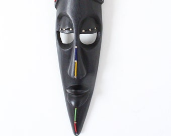 Wooden African mask-Mask-Home decoration-Africa mask-Masai carving-Maasai mask-African mask-Tribal mask-Maasai mask
