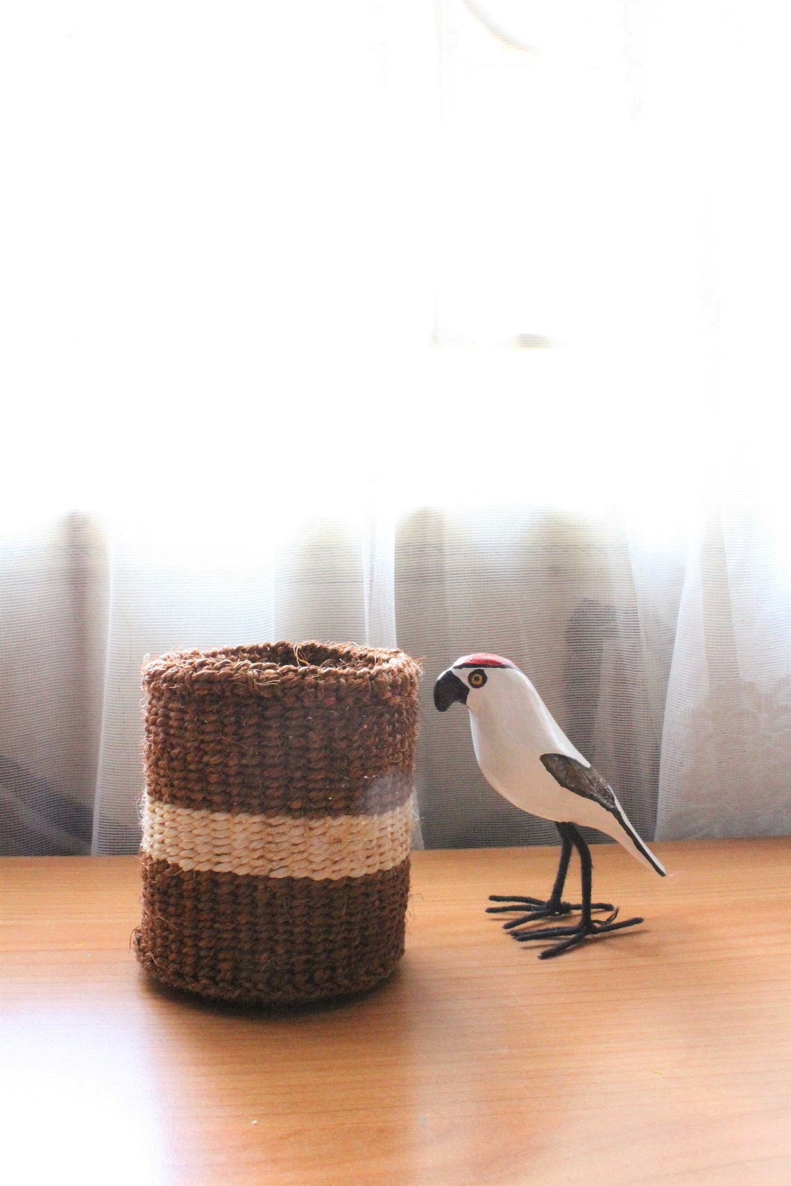 Cestas de sisal pequeñas-Cesta tejida-Mini cesta-Mini cesta de | Etsy