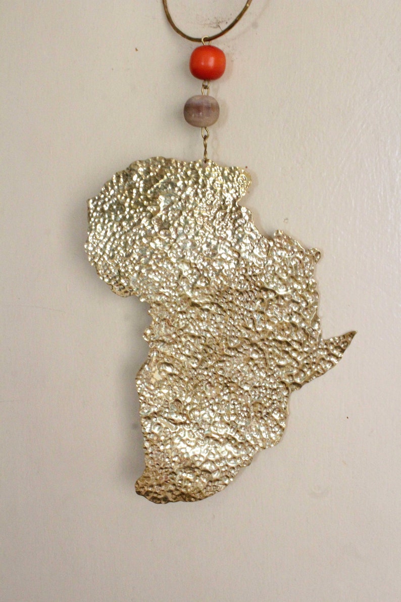 Africa Map Hangingafrican Wall Hanginghome Decormetal Wall Etsy