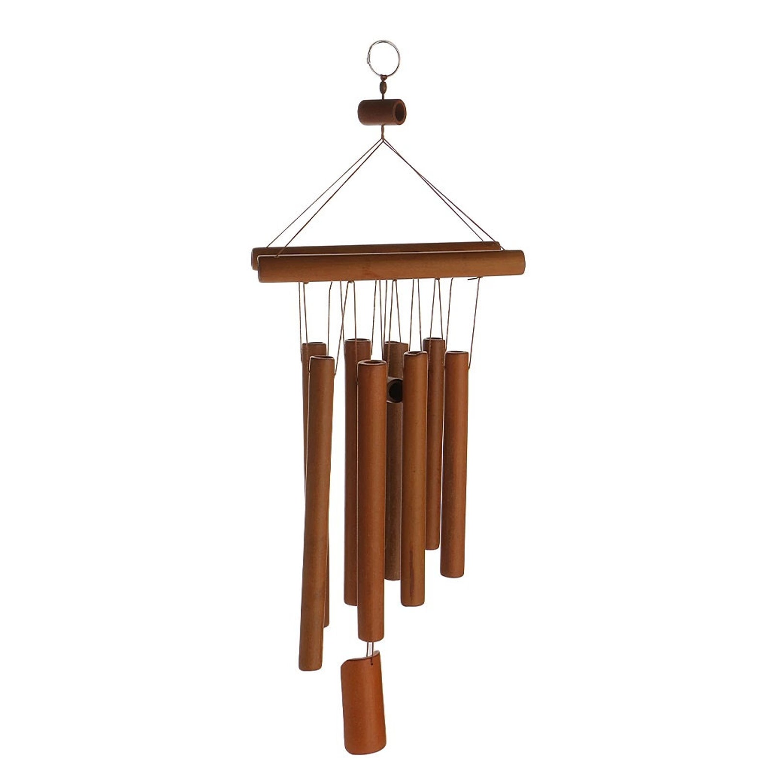 Wooden Wind Chimes Handmade Bamboo Outdoor Chimes Wind Bell Etsy