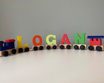 personalised train set for babies