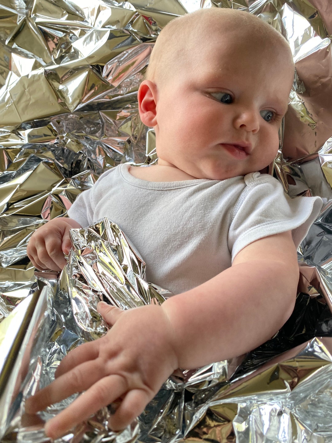 Large Sensory Foil Blanket Baby Sensory Play Etsy UK