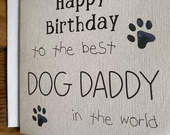 Geburtstagskarte vom Hunde Papa Papa