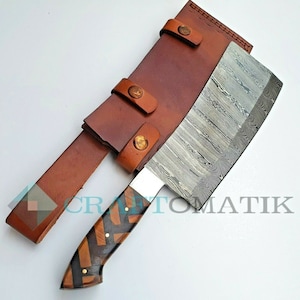 Damascus steel cleaver | Chef Cleaver Kitchen Cleaver | Meat Cleaver Meat Cleaver | KC03