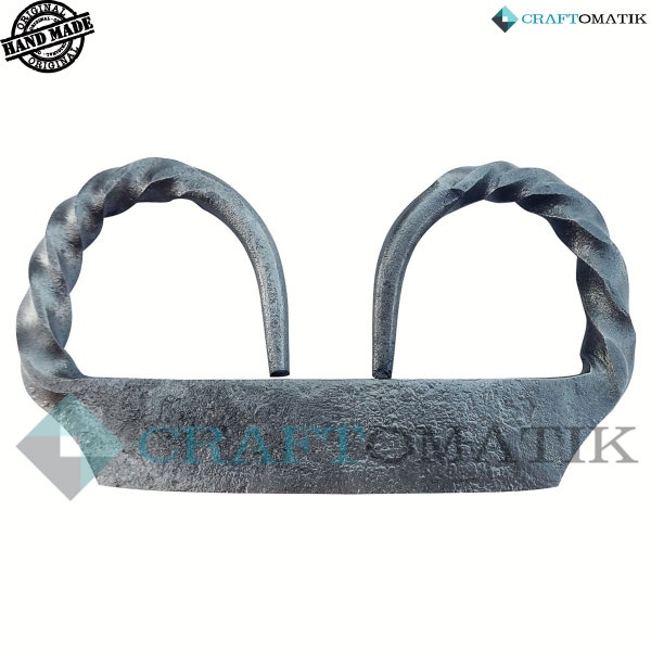 Murciélago de fuego forjado a mano | Bushcraft | Supervivencia al aire libre | hierro | bengala | Encendedor de fuego | acero al fuego | HFFS04