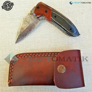 Pocket knife | Jackknife | Damask knife | Handmade Damascus Outdoor Knife | Rescue knife | Hunting | FK07