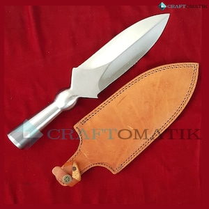 boar feather tip | High carbon 440C broadhead | Lance Tip | Spearhead 36 cm | SP08