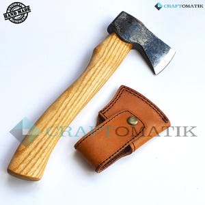 Splitting ax | Garden ax | Cleaver | Ax | Carbon steel ash wood leather sheath | Ax Gift | HAX03 |
