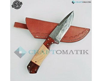 Damascus knife | Hunting knife | Rescue knife Damascus steel garden knife Bowie | Damascus Knife | DHK69