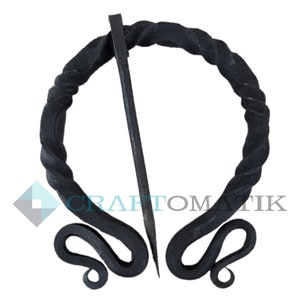 Fibula Garment Pin - Viking Clasp Fibula - Medieval LARP- Hand Forged HFRC14