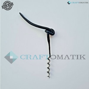 Hand-forged corkscrew | Torted Bottle Opener | iron | Middle Ages | HFCS01