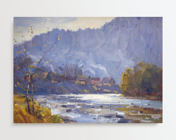 Landscape Oil Painting Printable Art Downloadable Instant - Etsy
