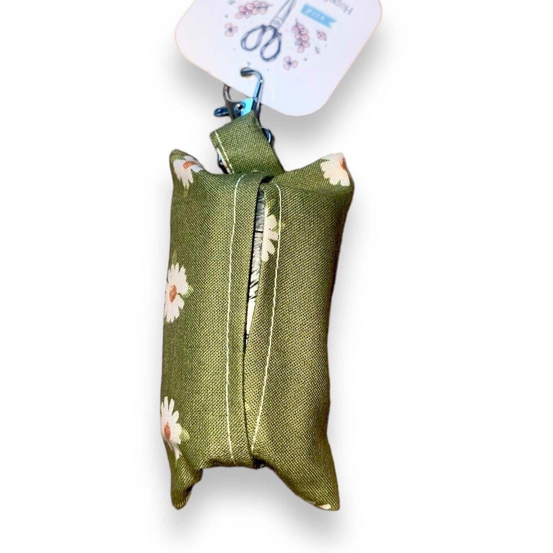 Green Daisy Poop Bag Holder - Etsy