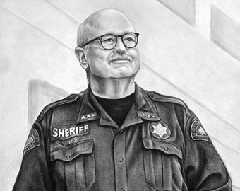 Realistic graphite portrait Personalized gift Custom charcoal portrait, Black and white painting   Custom drawing from photo Couple portrait