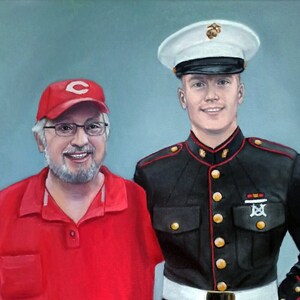 Commission hand painted oil portrait painting on canvas from photo, Photo to painting, Custom unique personalized oil canvas portrait