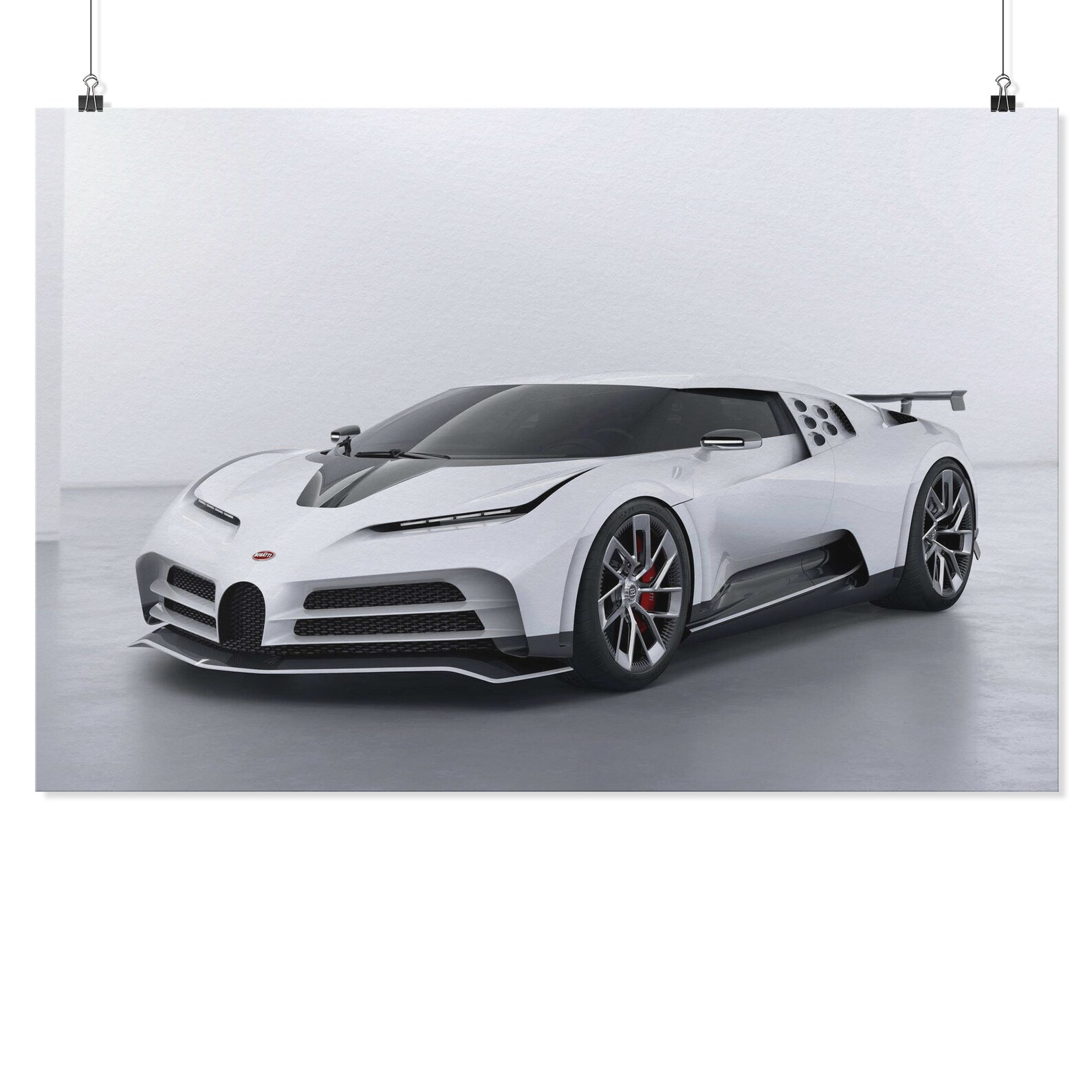 Bugatti Centodieci Print Canvas Wall Art Car Canvas Art Etsy