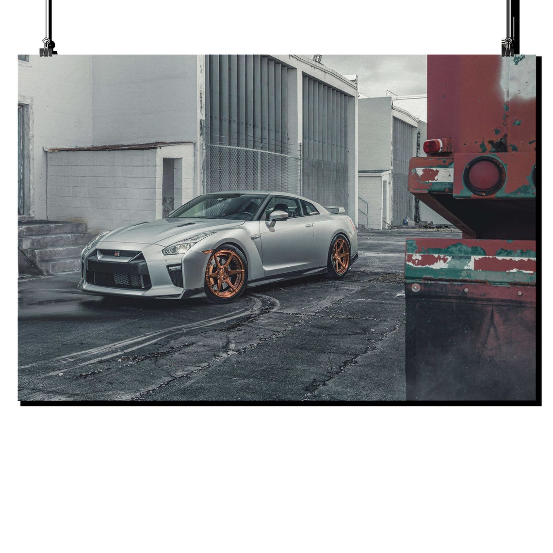 Nissan GTR Print Canvas Wall Art Car Canvas Art Car Etsy